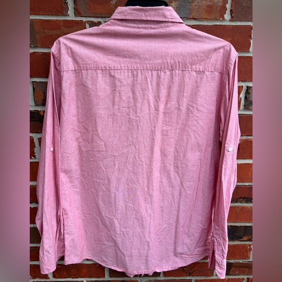 J. Ferrar Modern Fit Mens Long Sleeve Button Down Large (16-16 1/2)  Pink Shirt - Picture 2 of 5